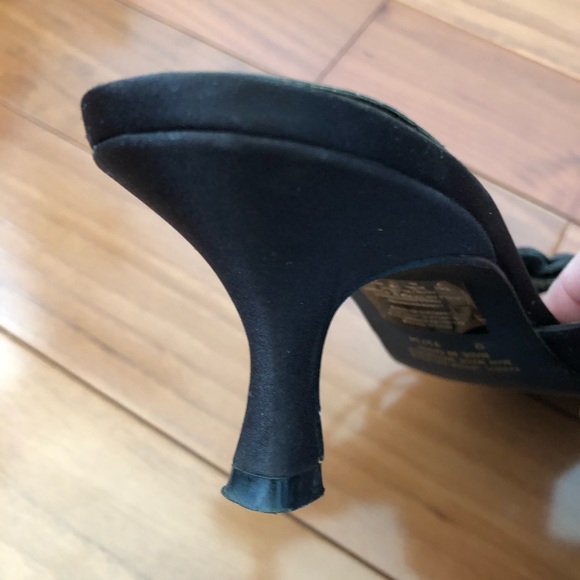 Satin Brown Pump Dressy Spring Trendy Sz 9 - Picture 4 of 5